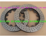 AP刹车改装打孔碟通风刹车盘双出刹车盘加大刹车盘