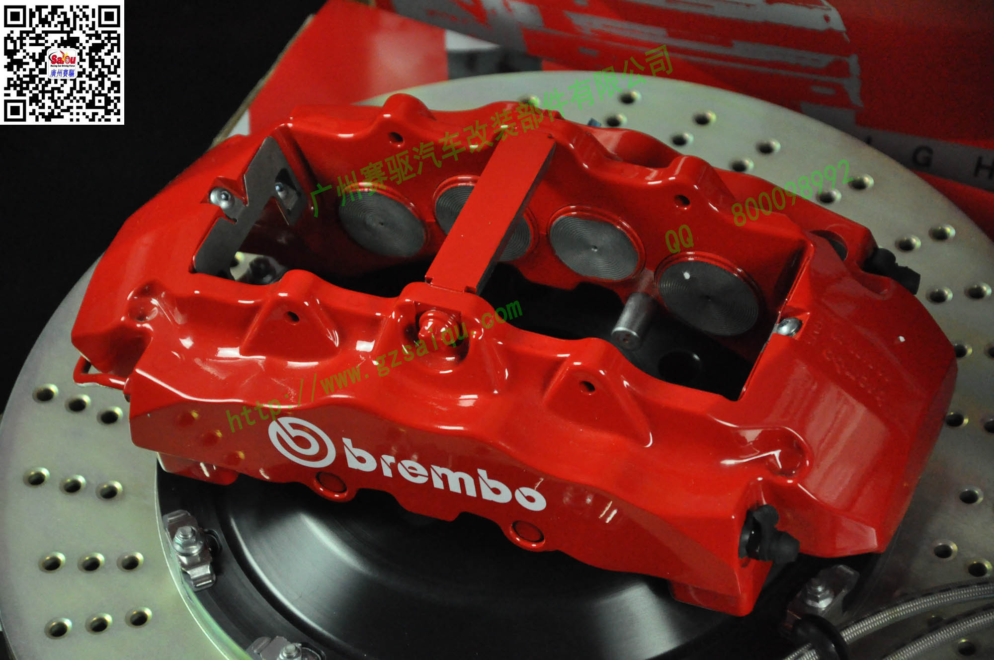 奥迪Q7升级brembo GT8刹车卡钳