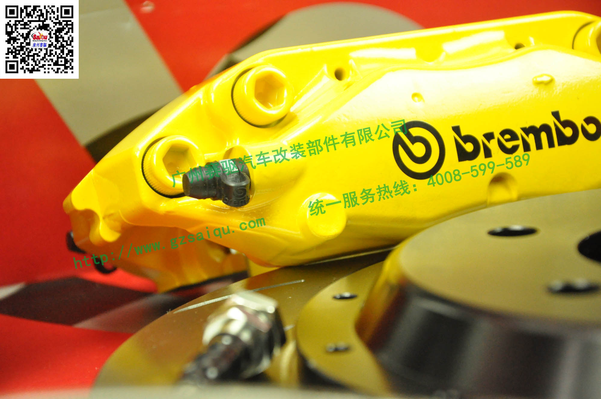 奔驰W204改装brembo F40刹车卡钳