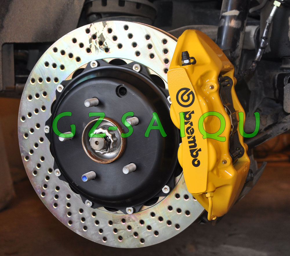 英菲尼迪FX35 FX37 FX45 FX50 QX70改装意大利BREMBO前6后4刹车套装 前380MM盘 后345MM盘