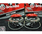 著名刹车品牌BREMBO F50RAV4升级刹车套装大四活塞鲍鱼