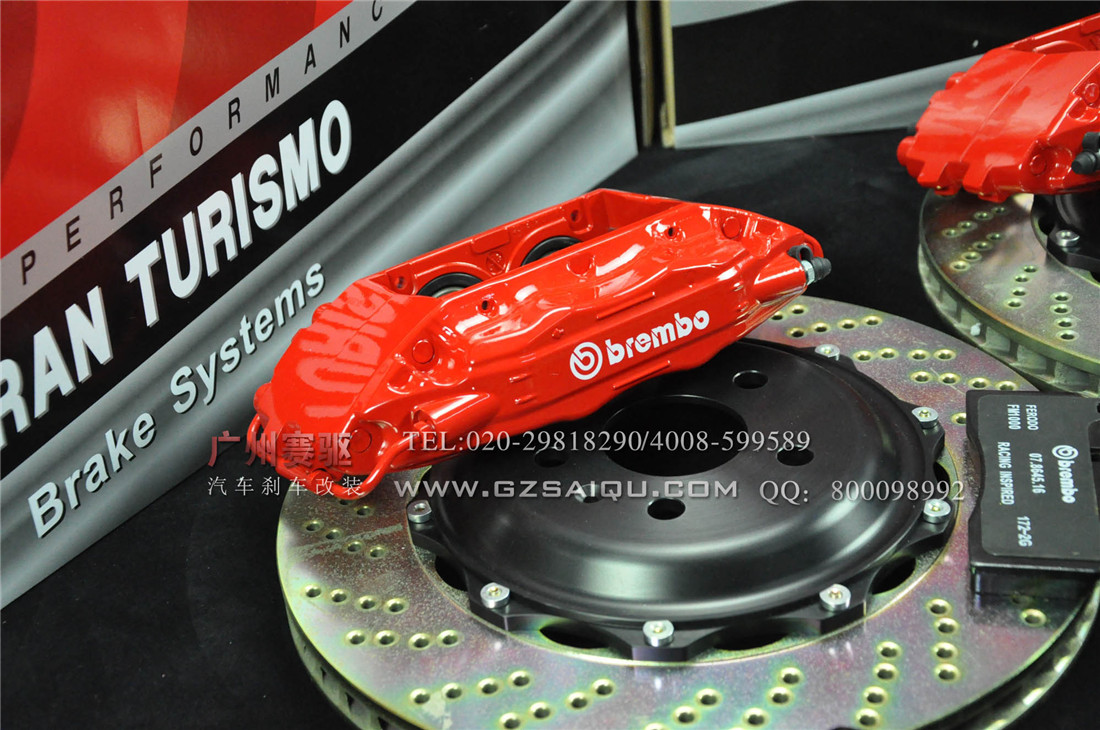 新款帕萨特升级专用BREMBO大四活塞鲍鱼套装 F50刹车卡钳 配合加大型刹车盘