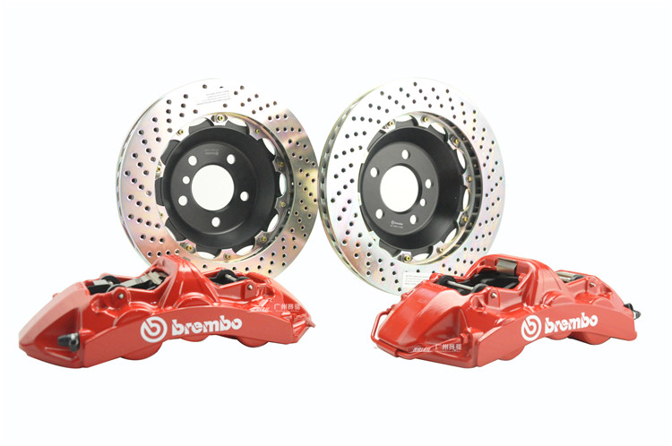 奥迪车系A1 A4 A5 A7 TT等车型改装意大利BREMBO GT版刹车套件 一体锻造6竞技版活塞卡钳