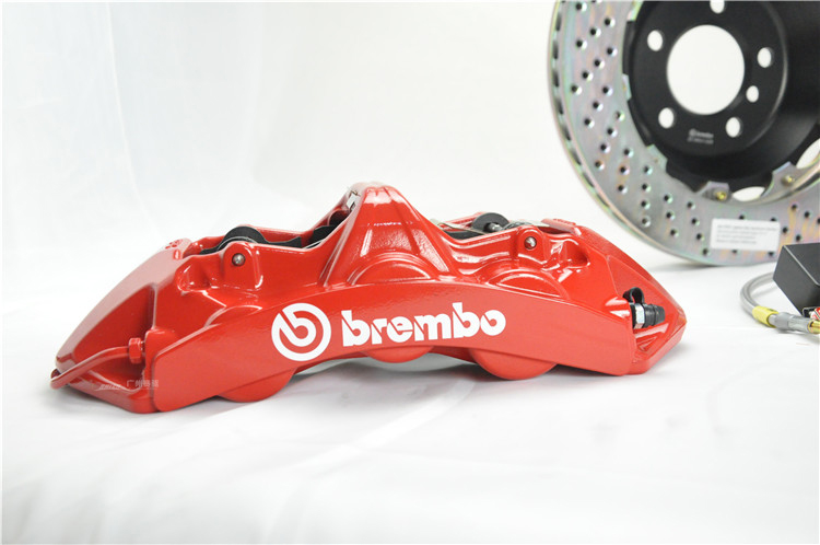 奥迪车系A1 A4 A5 A7 TT等车型改装意大利BREMBO GT版刹车套件 一体锻造6竞技版活塞卡钳